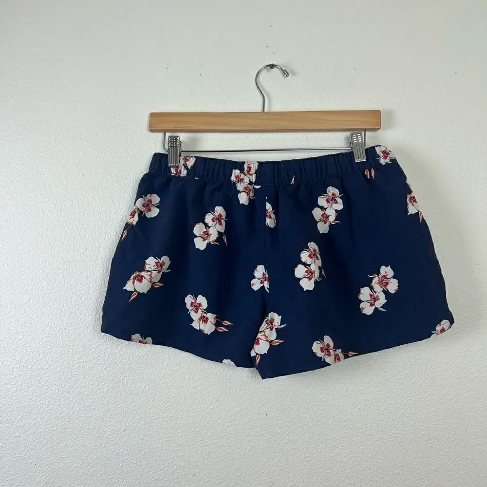Patagonia Barley Baggies Floral Shorts Blue Size M